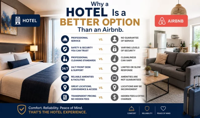 Hotel vs Airbnb- Coyotes Hotel